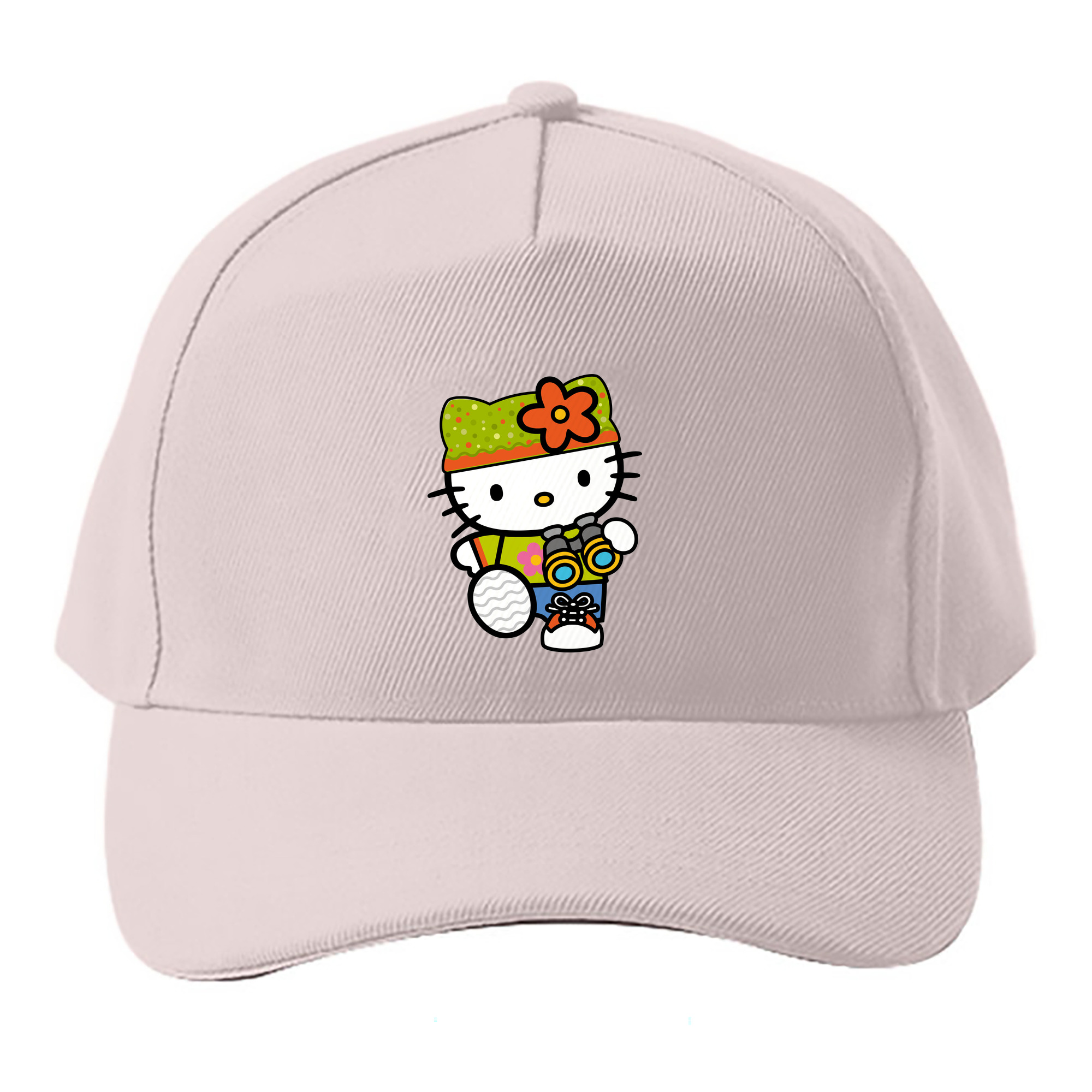 （画像用） Hello Kitty ハローキティ ベースボールキャップ 綿100％ 男女兼用 帽子 スポーツ